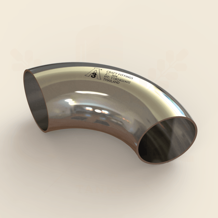 1.5 in. | 90 Degree Short Weld Elbow | 3A 304