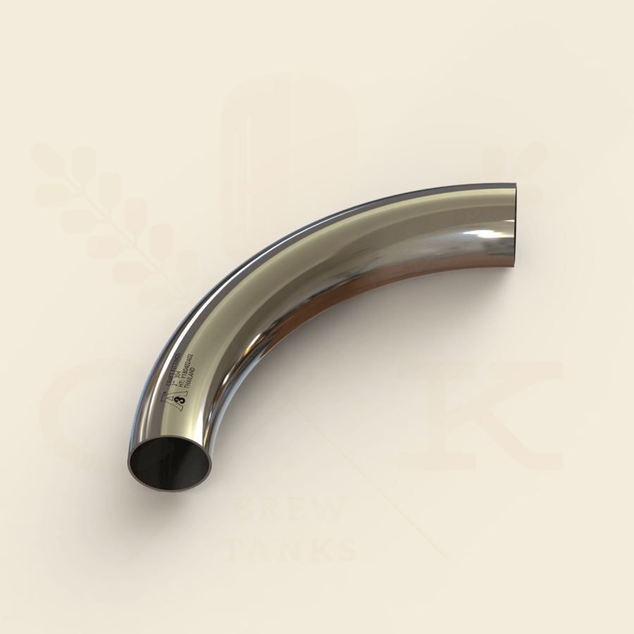 1.5 in. | 90 Degree Long Sweep 200 mm Weld Elbow | 3A 304