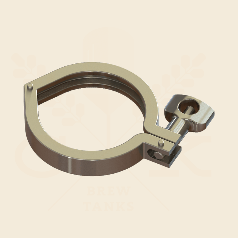 1.5 in. | Single Hinge Heavy Duty Tri Clamp | 304