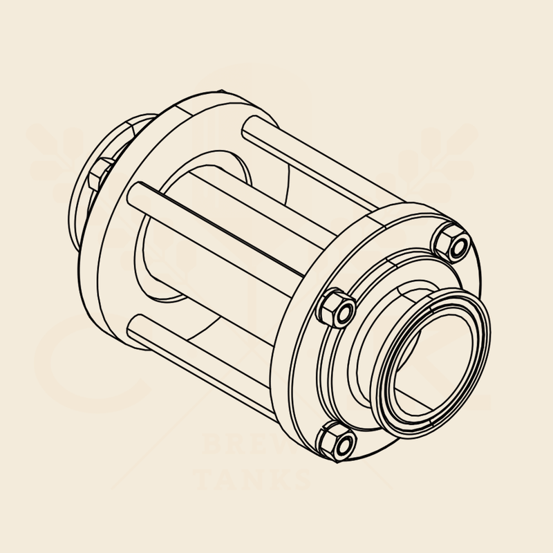 2.0 in. | Inline Sight Glass | Silicone 304