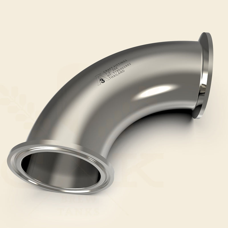 1.5 in. | 90 Degree Clamp Elbow | 3A 304