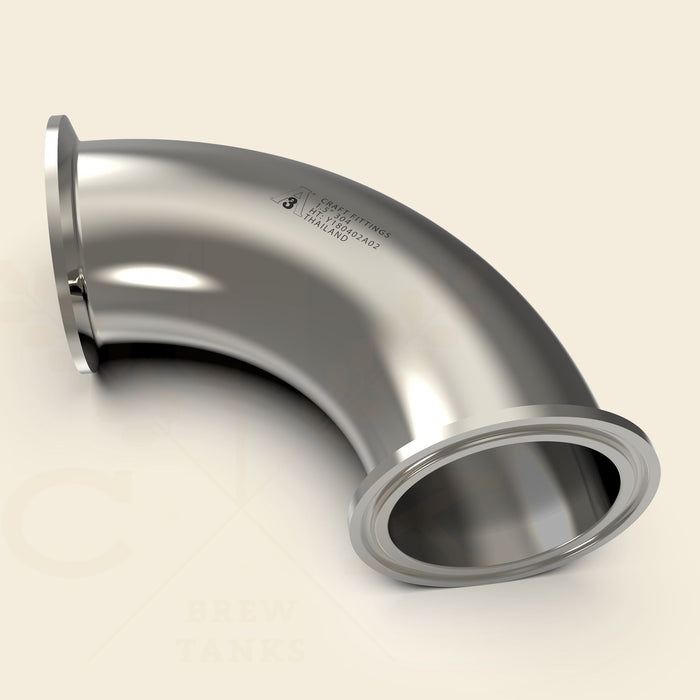 1.5 in. | 90 Degree Clamp Elbow | 3A 304