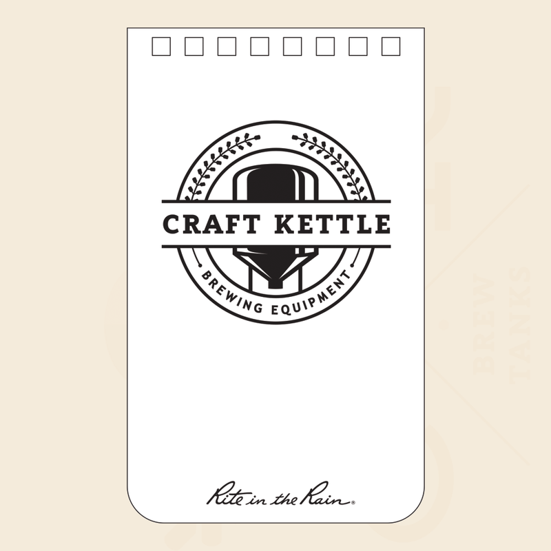 Waterproof Brewer's Spiral Notepad